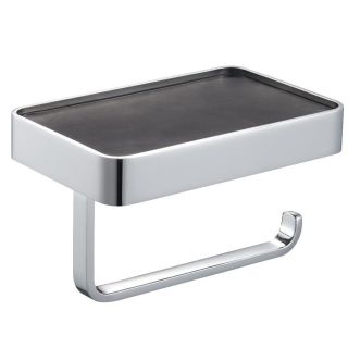 Держатель для туалетной бумаги с полкой Wonzon & Woghand WW-9536 хром